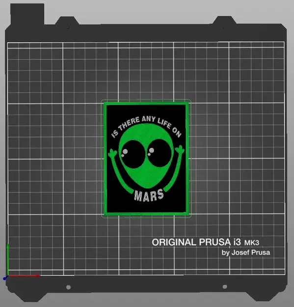 Biểu tượng ngoài hành tinh MARS theo phong cách hoạt hình - Image 1