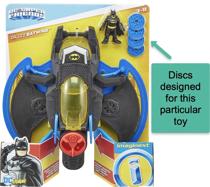 Đĩa bắn thay thế cho đồ chơi Batman/Batplane - Image 1