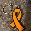 Móc khóa hình ruy băng chống ung thư thiết kế cho từ thiện - Thumbnail 1