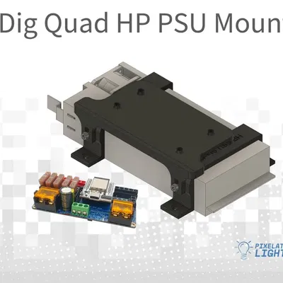 Hệ thống gắn nguồn PSU cho điều khiển QuinLED Dig Quad
