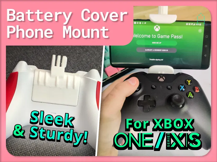 Giá đỡ điện thoại cho nắp pin Xbox Controller (One & Series) - Image 1