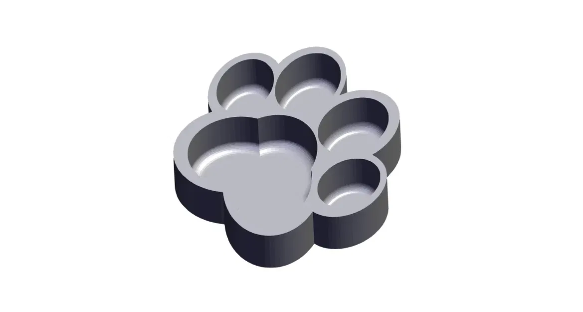 Bát ăn cho mèo hình bàn tay mèo dễ vệ sinh - Image 1