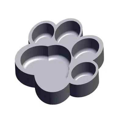 Bát ăn cho mèo hình bàn tay mèo dễ vệ sinh