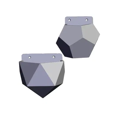 Giá đỡ cây treo tường hình học có lỗ vít