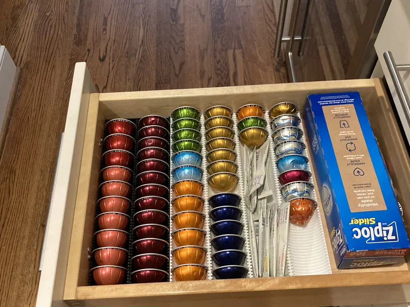 Giá đỡ ngăn kéo cho viên nén Nespresso Vertuo có thể tùy chỉnh - Image 1