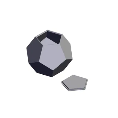 Hộp lưu trữ hình lăng trụ 12 mặt nhỏ