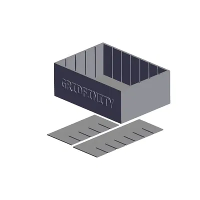 Hộp tổ chức Gridfinity có thể điều chỉnh kích thước