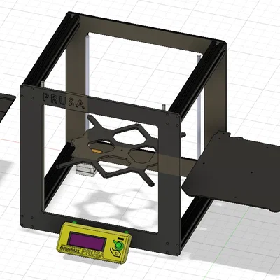 Mô hình máy in 3D core XY với khung mk3 tùy chỉnh