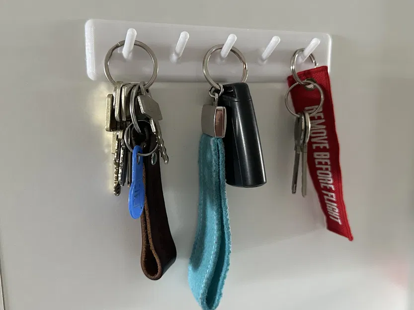 Móc treo chìa khóa đơn giản có thể dán tường - Image 1