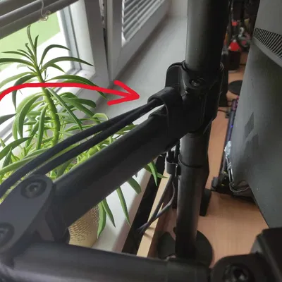 Giá đỡ cáp cho giá đỡ VESA hai màn hình