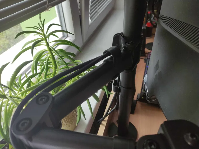 Giá đỡ cáp cho giá đỡ VESA hai màn hình - Image 2