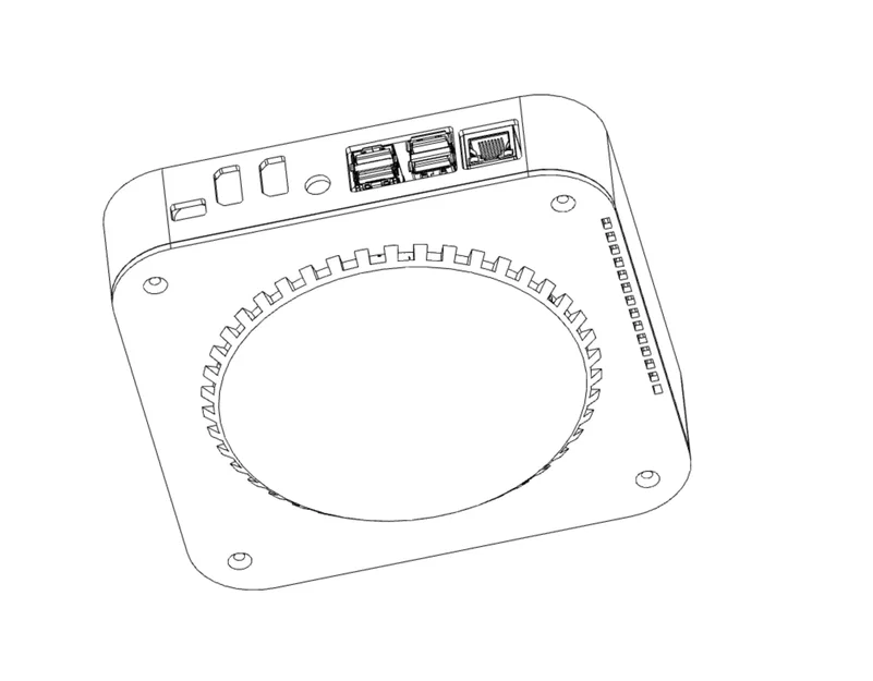 Vỏ máy tính mini kiểu Mac cho Raspberry Pi 4 - Image 1