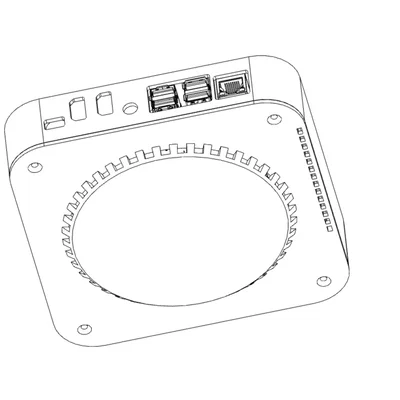 Vỏ máy tính mini kiểu Mac cho Raspberry Pi 4