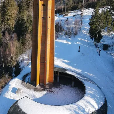 Tháp quan sát Křížová Hora tại Hanušovická vrchovina