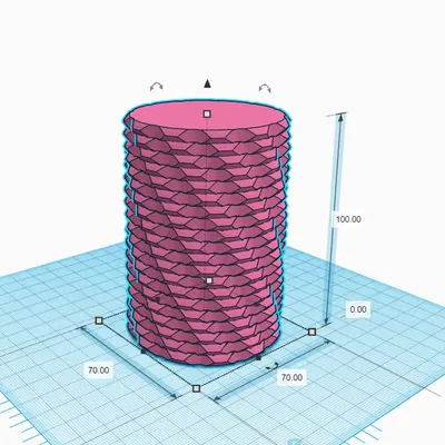 Bình hoa đựng bút sáng tạo từ Tinkercad