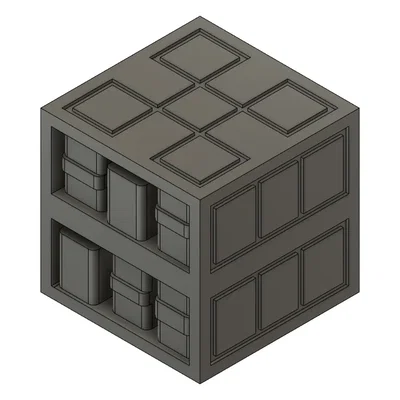 Giá sách Minecraft phiên bản có và không có sách