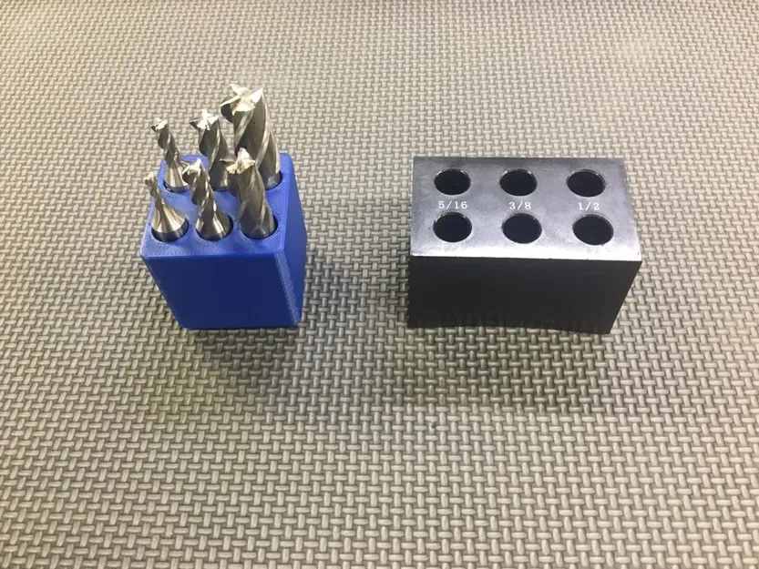 Giá đỡ Gridfinity cho bộ dao phay 3/8" shank 6 món - Image 3