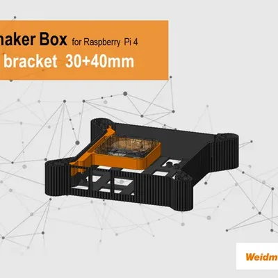 Giá đỡ quạt 30x30mm và 40x40mm cho hộp u-maker Weidmueller