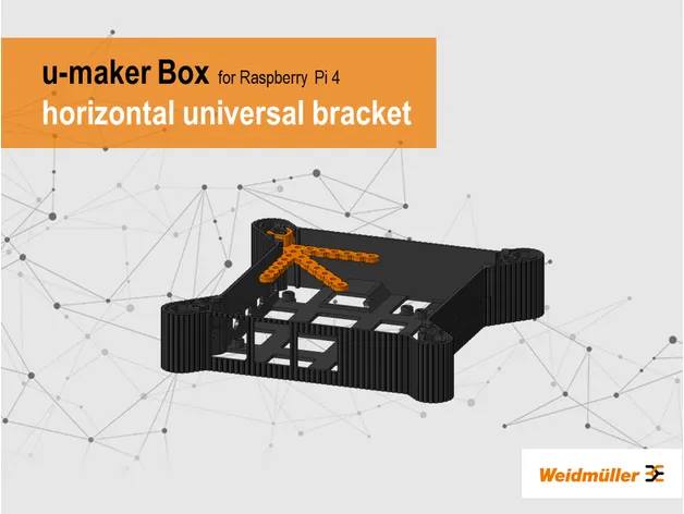 Giá đỡ đa năng ngang cho hộp u-maker của Weidmueller - Image 1
