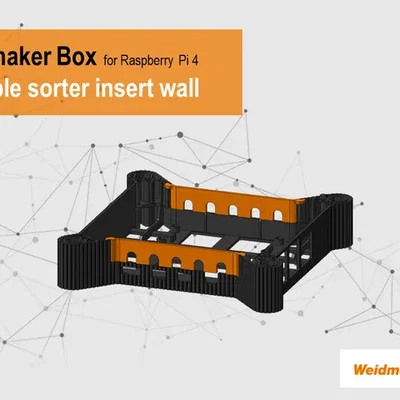 Bảng tường lắp đặt phân loại cáp cho Weidmueller u-maker Box
