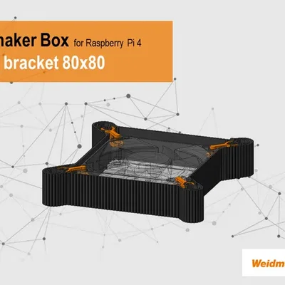 Giá đỡ quạt 80x80mm cho khung mở rộng