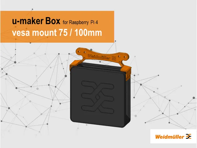 Giá đỡ Vesa ngoài cho u-maker-Box 75/100mm - Image 1