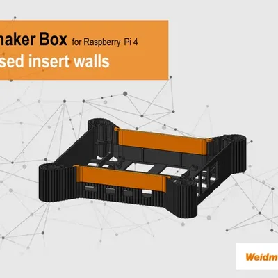 Vách ngăn tường với chiều cao khác nhau cho hộp u-maker của Wei...