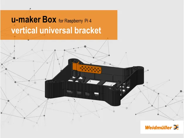 Giá đỡ đa năng dọc cho hộp u-maker của Weidmueller - Image 1