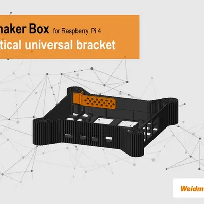 Giá đỡ đa năng dọc cho hộp u-maker của Weidmueller