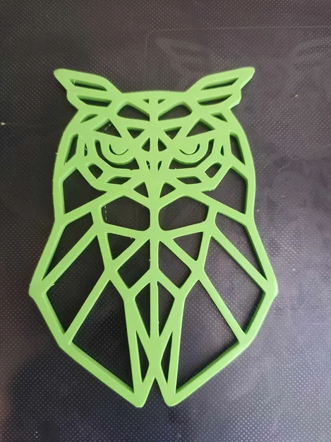 Cú hình học 3D với thiết kế đơn giản và dễ thương - Image 1