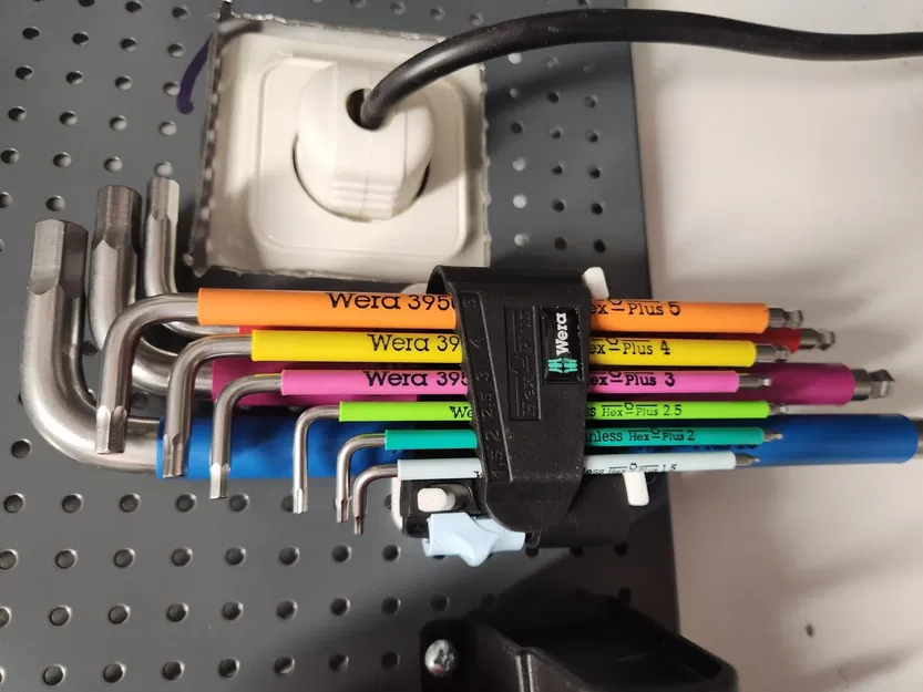 Giá đỡ bộ công cụ Wera Hex Plus cho bảng treo tường - Image 1