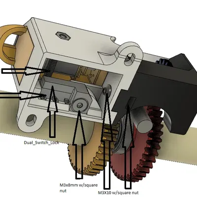 Cơ chế truyền động cho máy sấy filament Eibos Cyclops