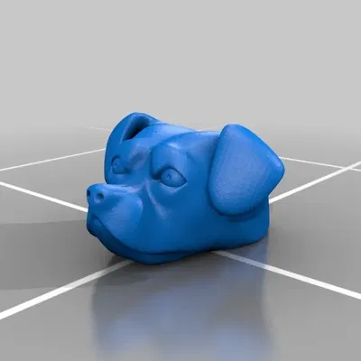 Hộp trang sức hình chó in từ gỗ và đồng