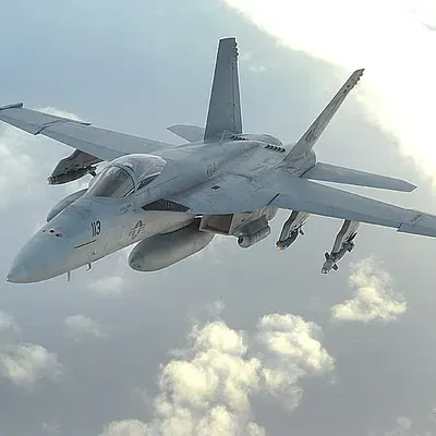 Mô hình máy bay chiến đấu F/A - 18 Super Hornet quân sự thực tế