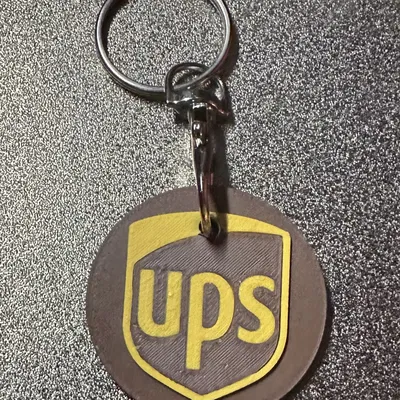 Móc khóa biểu tượng UPS thiết kế độc đáo