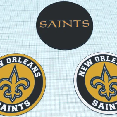 Đế ly của đội bóng NFL New Orleans Saints, thiết kế đa vật li...