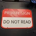 Biển báo riêng tư không đọc, có 3 màu và 2 kiểu dáng - Thumbnail 4
