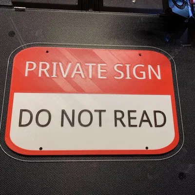 Biển báo riêng tư không đọc, có 3 màu và 2 kiểu dáng
