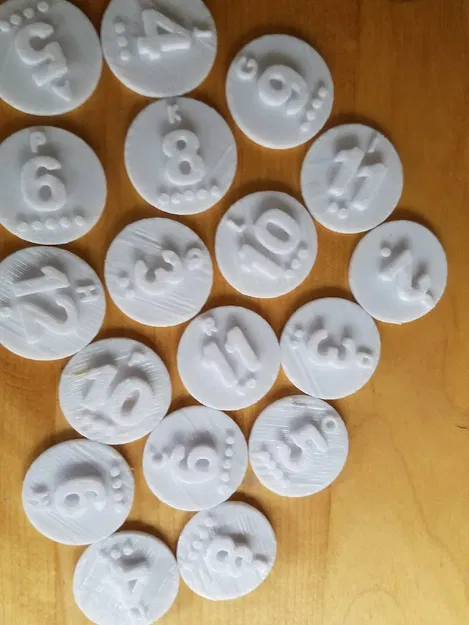 Chữ cái và số in nổi cho trò chơi Catan - Image 1