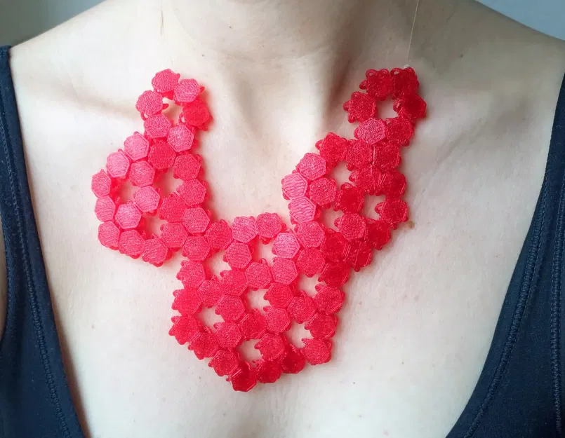 Chuỗi áo giáp NASA hình lục giác với mô hình STEP - Image 2