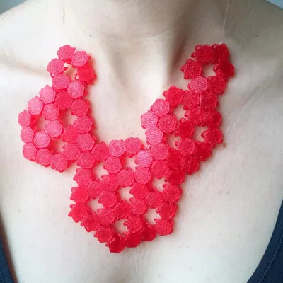 Chuỗi áo giáp NASA hình lục giác với mô hình STEP