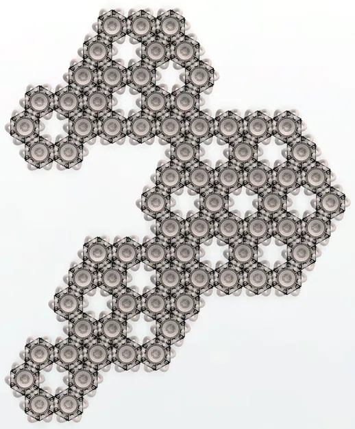 Chuỗi áo giáp NASA hình lục giác với mô hình STEP - Image 6