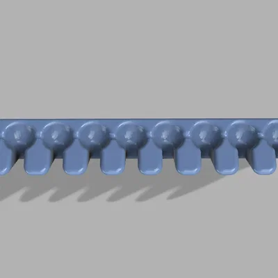 Giá đỡ dây cáp 10 khe lắp tường