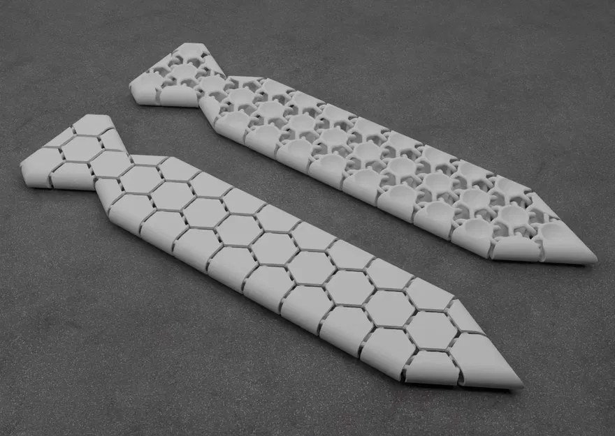 Cà vạt chuỗi NASA hình lục giác linh hoạt 3 kích thước - Image 2