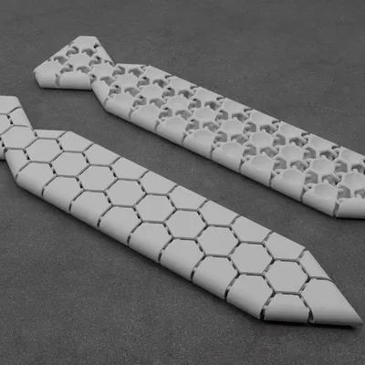 Cà vạt chuỗi NASA hình lục giác linh hoạt 3 kích thước