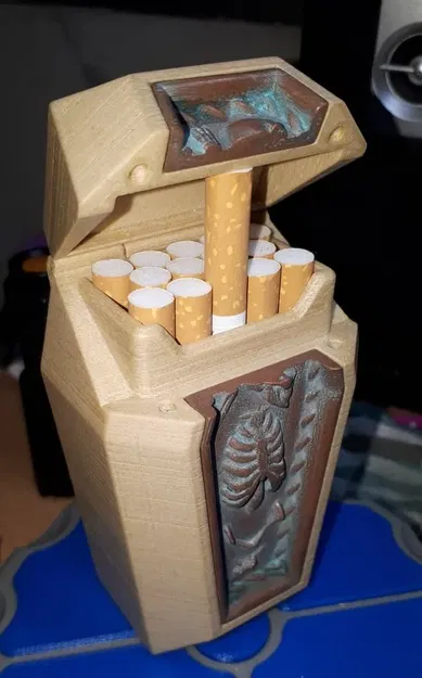 Hộp đựng thuốc lá hình quan tài - Image 1