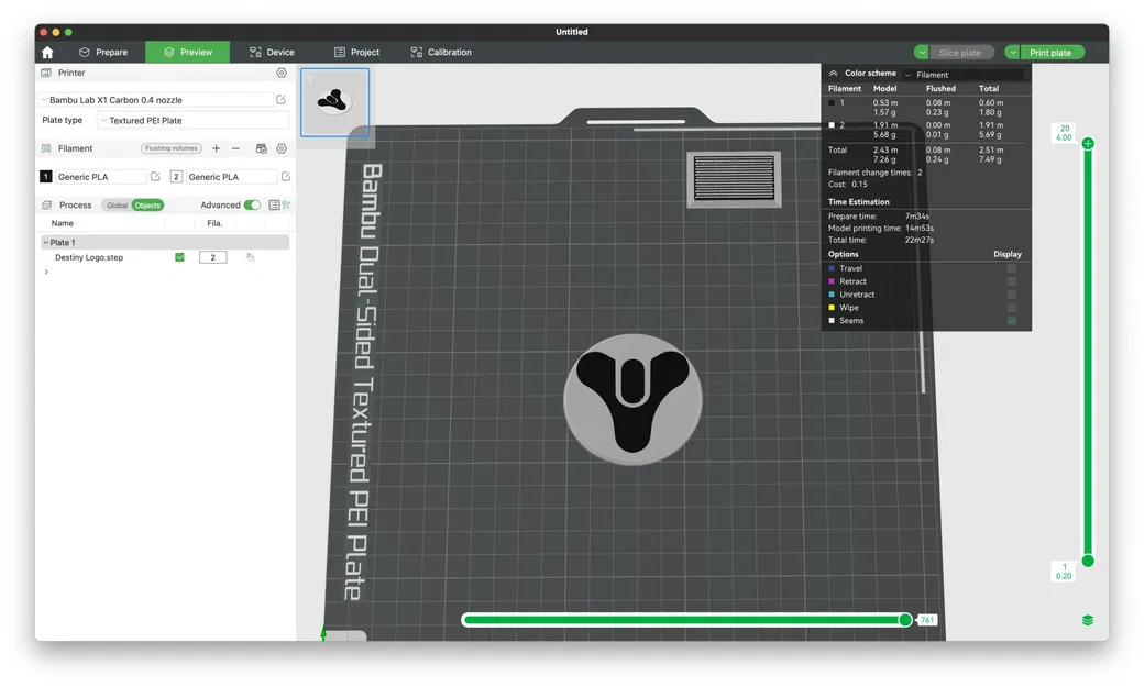 Biểu tượng Destiny với đế cho in màu đa dạng - Image 2