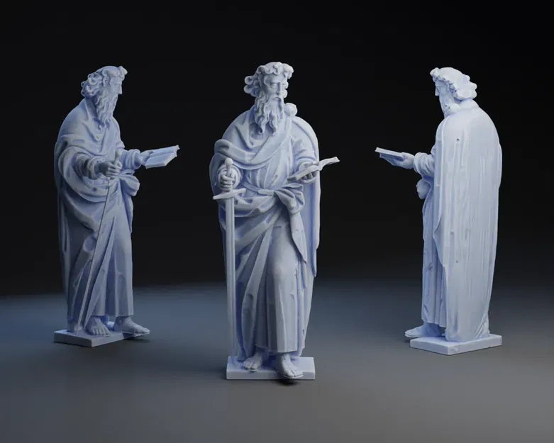 Tượng thánh Paul với chi tiết UV và điêu khắc tinh xảo - Image 1