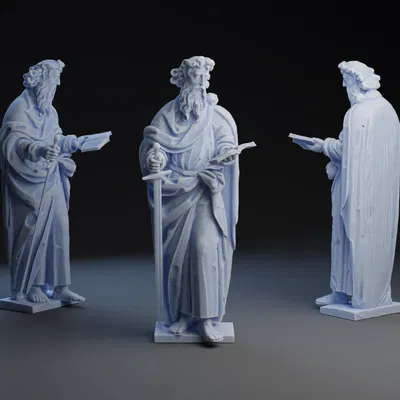 Tượng thánh Paul với chi tiết UV và điêu khắc tinh xảo