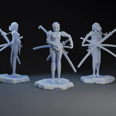 Nhân vật Samurai với thiết kế độc đáo và chi tiết